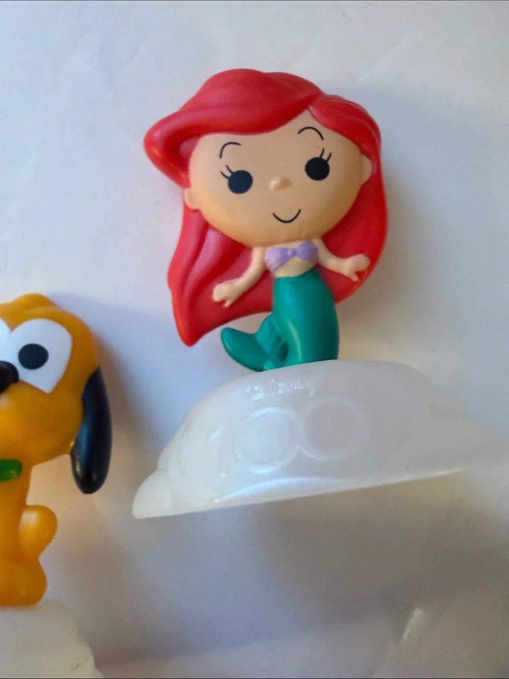 Disney Cake Topper Figures - Red, Brown, Yellow, Blue